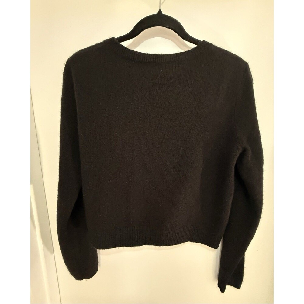 Reformation Black Clara Cashmere Crew Women’s Cardigan Size S - Picture 5 of 7